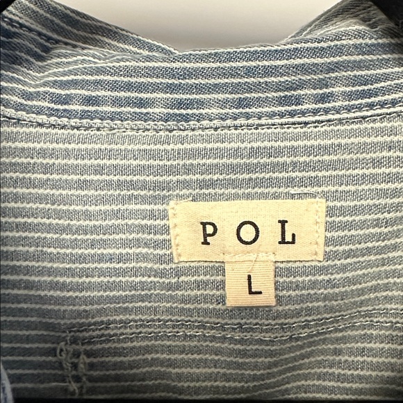 POL Blue Striped Shirt - Picture 2 of 3